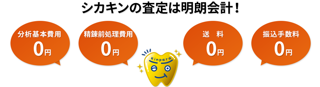シカキンの査定は明朗会計!
